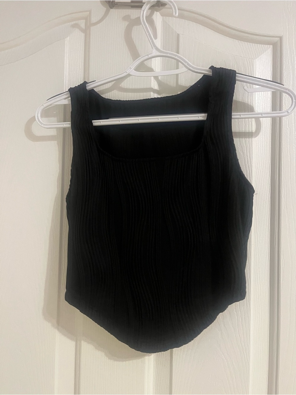 Target Black Ribbed Scoop Neck Tank Top - Picture 1 of 2